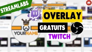 TROUVER DES OVERLAY de STREAM GRATUITS pour TWITCH amp YOUTUBE  TUTO [upl. by Anigriv]