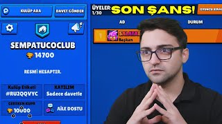 KULÜBE ALIMLAR SON GÜN HEMEN GEL   Brawl stars [upl. by Yelsnya]