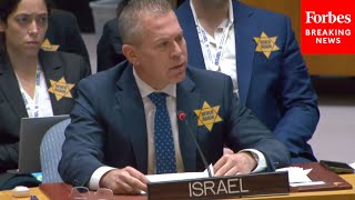 Israels UN Ambassador Wears Star Of David To Security Council Meeting [upl. by Liuqnoj777]