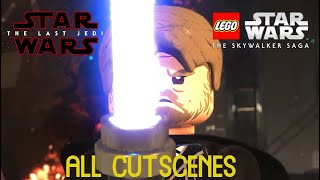 LEGO Star Wars The Skywalker Saga  The Last Jedi ALL Cutscenes Episode 8 Music is On [upl. by Alcinia]