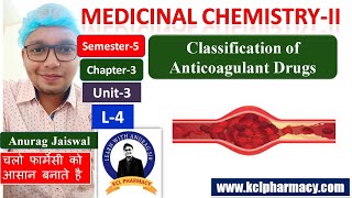 Natural Anticoagulants  Classification    L4 Ch3 Unit3  Medicinal ChemistryII 5th Sem [upl. by Ayenet]