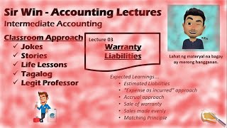 Lecture 03 Warranty Liability Estimated Liability Intermediate Accounting [upl. by Attenweiler]