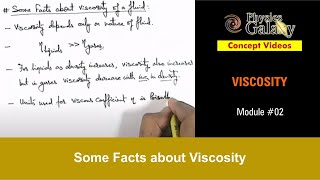 Class 11 Physics  Viscosity  2 Some Facts about Viscosity  For JEE amp NEET [upl. by Starks]