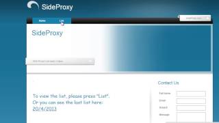 Free Proxy list SideProxycom [upl. by Judy650]