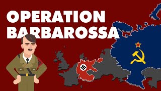 Operation Barbarossa Hitlers Invasion of The Soviet and Battle of Moscow  Animation [upl. by Anidal]