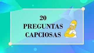 20 Preguntas Capciosas Con Respuestas [upl. by Berna790]