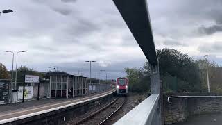 231004 STADLER FLIRT arrives at Merthyr Tydfil terminating [upl. by Atiuqehs]