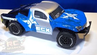 RC ADVENTURES  Unboxing an ECX Torment  Affordable Waterproof RTR Radio Control 2WD SCT Truck [upl. by Schweiker]