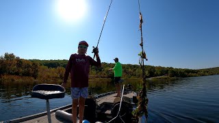 Bixhoma Lake Fall Bass Fishing [upl. by Neibart]