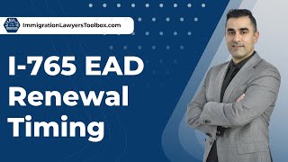 I765 EAD Renewal Timing [upl. by Spancake]