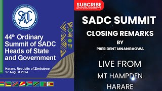 44TH SADC Heads of State Summit 2024 2 [upl. by Nemrak]