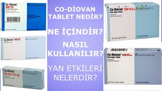 CO DİOVAN TABLET NEDİR CO DİOVAN TABLETİN YAN ETKİLERİ NELERDİR CO DİOVAN NASIL KULLANILIR [upl. by Euqinamod]