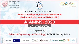 Valedictory of 1st International Conference on AIAMMS  2023  JECRC University [upl. by Canotas6]