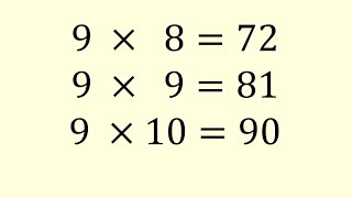 Tabla de multiplicar del 9 fácil y rápida [upl. by Marcin800]