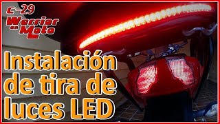 Como colocar Luces Led en el Stop de tu Moto  Pulsar As200  Warrior En Moto  Motovlog 29 [upl. by Marin320]