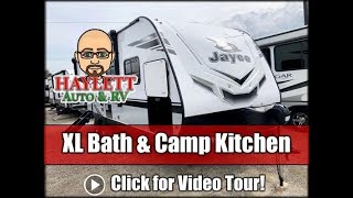 UPDATED 2020 Jay Feather 22RB Ultralite Camp Kitchen XL Bath Couples Travel Trailer [upl. by Alfi]