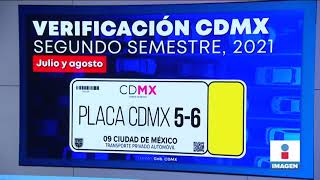 Publican calendario para la verificación vehicular en CDMX  Noticias con Yuriria Sierra [upl. by Emmit917]