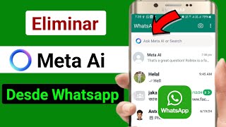 Cómo eliminar Meta Ai de Whatsapp [upl. by Allveta]