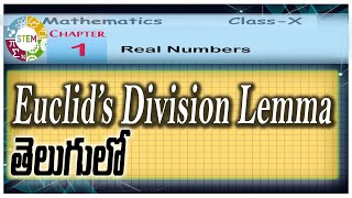 Real Numbers Introduction and Euclids division lemma in telugu [upl. by Marie]