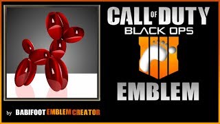 BO4 Emblem Tutorial  Balloon Dog [upl. by Eibbor]