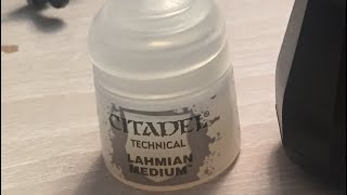 Using Citadel Paints Lahmian Medium to revitalise dried out hobby paints [upl. by Disharoon]