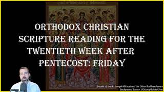 Twentieth Week After Pentecost Friday  Hebrews 2210 amp Luke 101621  November 8 2024 [upl. by Aihpled448]