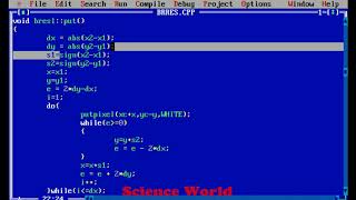 Program on Bresenhams Line Drawing Algorithm  How Bresenhams Algorothms program Works [upl. by Arahs39]