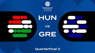 QuarterFinal 3  Hungary vs Greece  World Aquatics Mens U18 Water Polo Championships 2024 [upl. by Ainaznat]