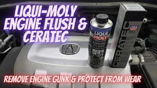 how to use liqui moly engine flush amp ceratec [upl. by Krigsman316]