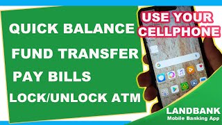 Landbank iAccess Tutorial Landbank Mobile Banking App Tutorial  Quick Balance [upl. by Eydie]