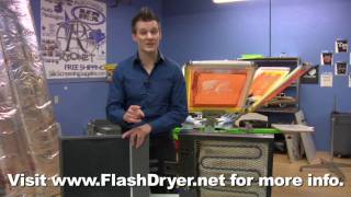 InfraRed Flash Dryer vs Coil Flash Dryer Affordable Screen Printing Dryer [upl. by Lyrak]