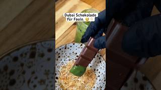 Sehr einfach zum nachmachen 😅 dubaischokolade dubai sweet food schokolade trend fy [upl. by Oskar]