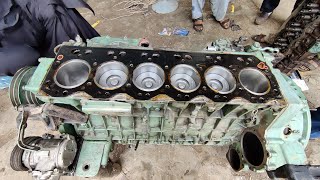 diesel engine rebuild start to finish  6 cylinder engine rebuild [upl. by Jewell]