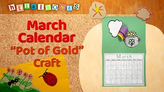 March Calendar  Crafts with Miss Kim [upl. by Reeva]