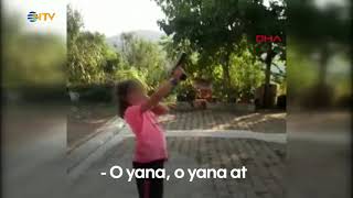 NTV  Küçük kıza zorla ateş ettirdi [upl. by Piks]