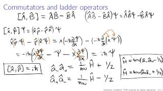 Quantum harmonic oscillator via ladder operators [upl. by Anicart968]