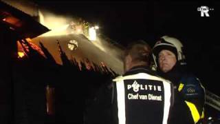 Grote brand in Heerjansdam 2 [upl. by Zippora]