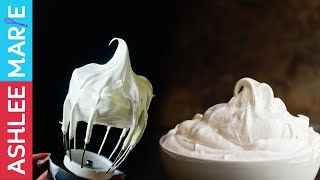 How to make Homemade Marshmallow fluff two ways  aka 7 min frosting american meringue [upl. by Leohcin]