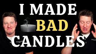 WHAT IS WRONG WITH MY CANDLES How To Troubleshoot Bad Candles Tunneling Wicking etc [upl. by Sellers]