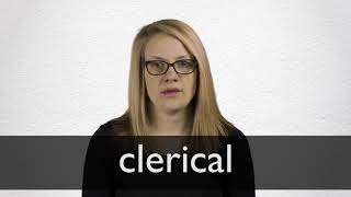 How to pronounce CLERICAL in British English [upl. by Ariaz]