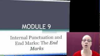 English 098 Module 94 End Marks Periods Question Marks and Exclamation Points [upl. by Ahsekyt708]