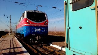 Прицепка тепловоза ТЭ33А250 на станции Арысь2 [upl. by Konstantin]