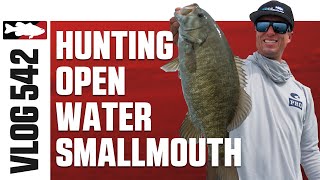 Hunting Open Water Smallmouth with Brent Ehrler on Lake St Clair  VLOG 542 [upl. by Harragan]