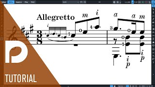 Guitar Fingering and String Indicators  New Features in Dorico 3 [upl. by Allimak]