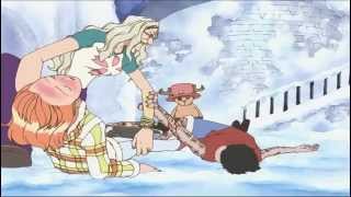 One Piece  Luffy tells Dr Kureha quotThose two are my friends okayquot English Dub [upl. by Honniball446]