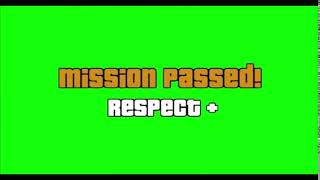 Mission Passed GTA SA GreenScreen Effects No Copyright [upl. by Enal]