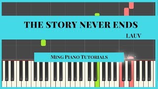 The Story Never Ends  Lauv MIDI amp SHEET Music Piano Cover Tutorial Ming Piano Tutorials [upl. by Cynarra]