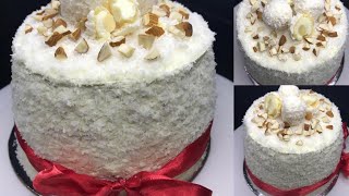 Raffaello Cake RecipeRaffaelloHalf kg cake recipeShahalabasheer [upl. by Tehcac300]