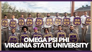 Omega Psi Phi Fraternity at Virginia State University Spring 2024 [upl. by Onifled]