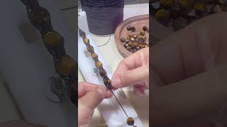 Make a polyhedral bead braceletjewelry handmade braceletdiy crystals diycraft beadsjewelery [upl. by Ahs]